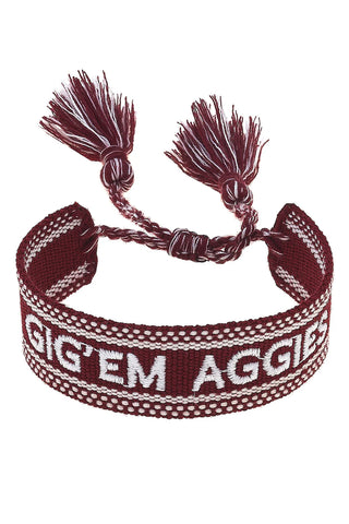 Texas A&M Woven Bracelet