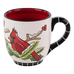 Holly Branch red bird mug