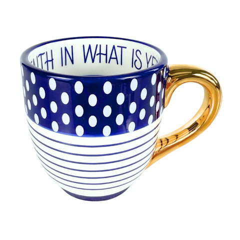 Have Faith Navy/White mug