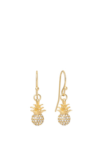 sparkly pineapple drop earrings