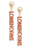 Collegiate Puffy Nameplate Earrings