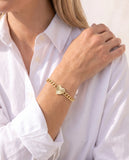 Adorned Heart Chain Bracelet