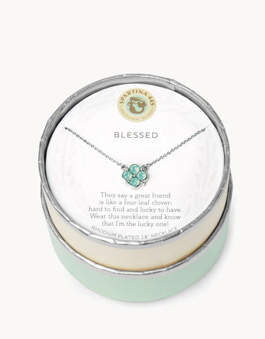 Blessed sea foam clover sil