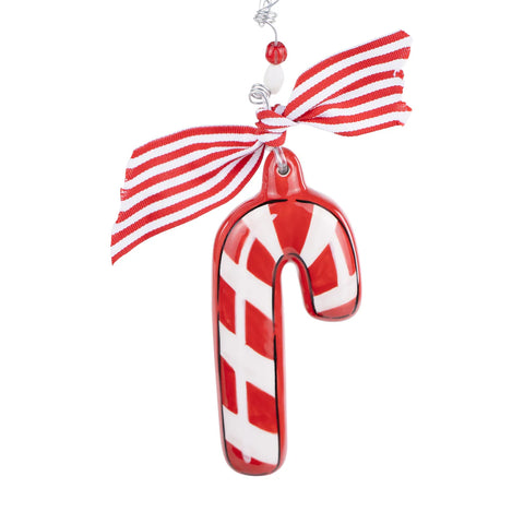 Candy Cane Puff Ornament