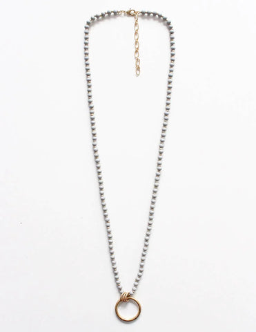 Coco gold gray necklace