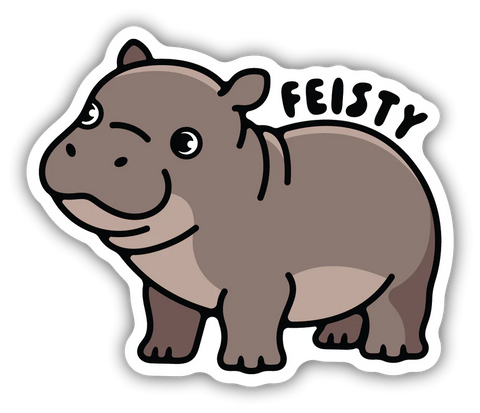 Pygmy hippo sticker
