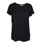 Black S/S V-neck t-shirt