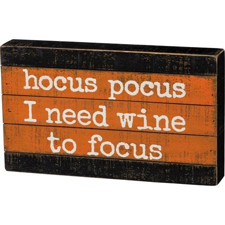 Hocus Pocus slat box sign