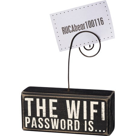 wifi password sign