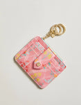 Queenie pink wallet keychain