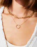 Endless 18" crystal necklace