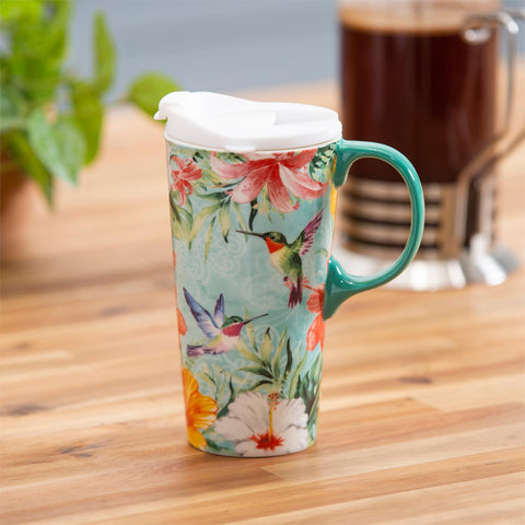 Hummingbird Ceramic Cup