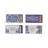 Blue and White Matches