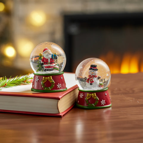 Santa/Snowman Waterglobe Mini