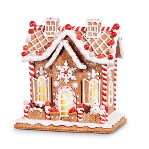 Lighted Gingerbread house