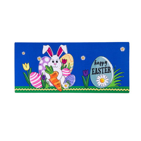 Happy Easter Bunny and Carrot Switch mat