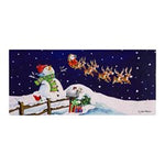 Santa & Snowman Sassafrass mat