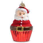 Santa Cupcake ornament