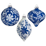 Blue and White floral ornament