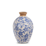 Blue/white floral vintage vase