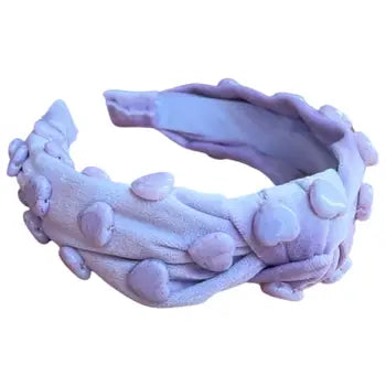 Purple stone quartz knot headband