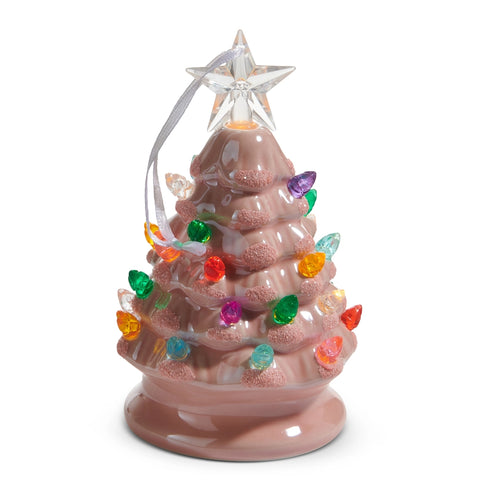 Pink Lighted vintage tree
