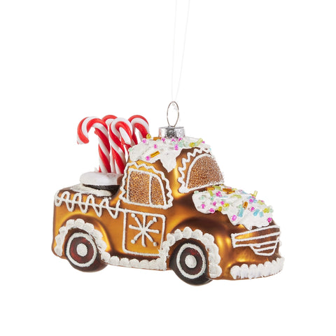 4.5"Gingerbread truck ornament