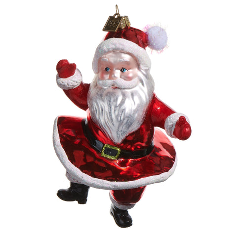 Dancing Santa ornament