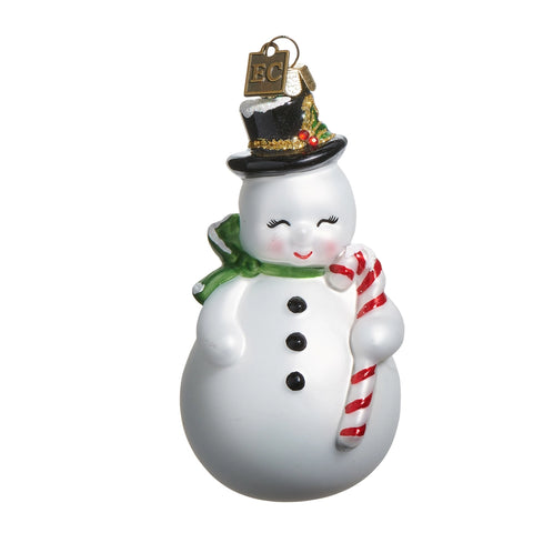 Snowman Blow Mold Ornament