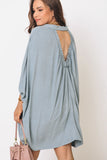 Light denim dolman sleeve top 2XL
