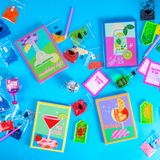 Girl's Night 5 O Clock Somewhere pixel pop