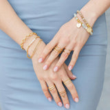 5 layer gold ring