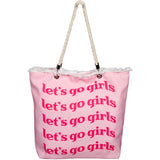 Let's go Girls tote bag