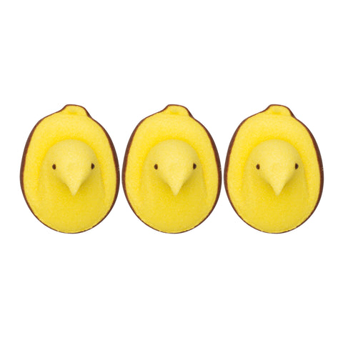 Peeps - 3 ct yellow chicks dipped in milk chocolate