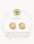 Bloom/ Magnolia flower earrings