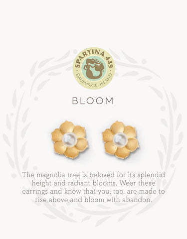 Bloom/ Magnolia flower earrings