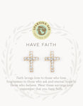 Faith/cross earrrings