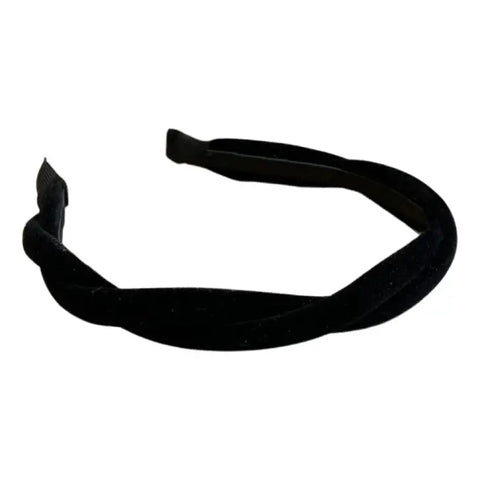 Traditional black felt headband