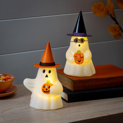 Ghost witch LED table decor