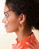 Palmetto Hoop earrings Gold