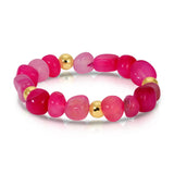 Bold Tumbled Stone Statement Bracelet