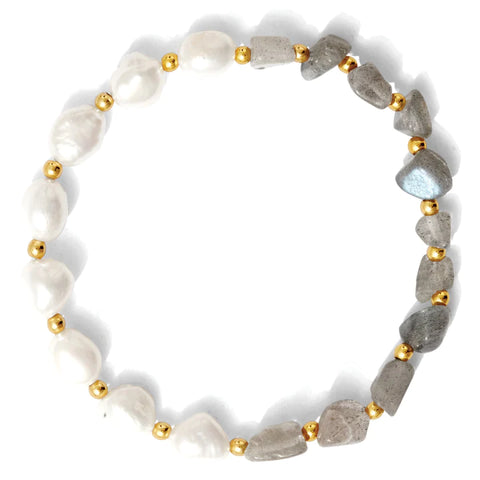 pearl/gray bracelet
