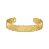 Textured Cuff Gold bracelet