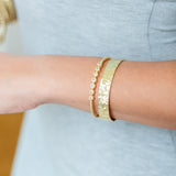 Textured Cuff Gold bracelet