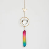 Stone Suncatcher - Hummingbird/Rainbow Stone