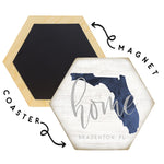 navy home coaster/magnet