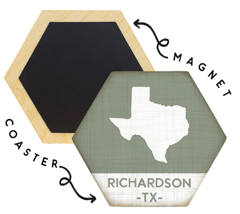Green State magnet/coaster