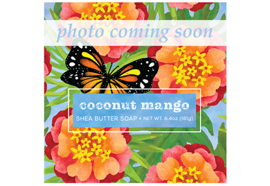 Coconut mango  fresh fruit soap