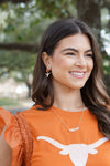 Longhorn earrings