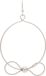 Circle bow earring